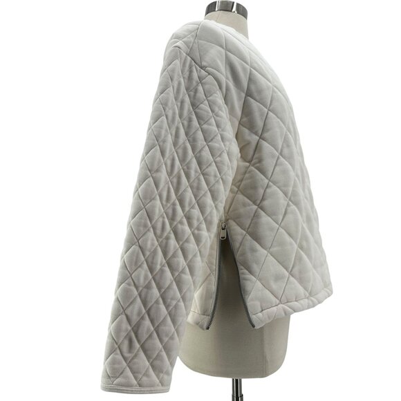 Athleta Cream Quilted Sweatshirt - Picture 4 of 8